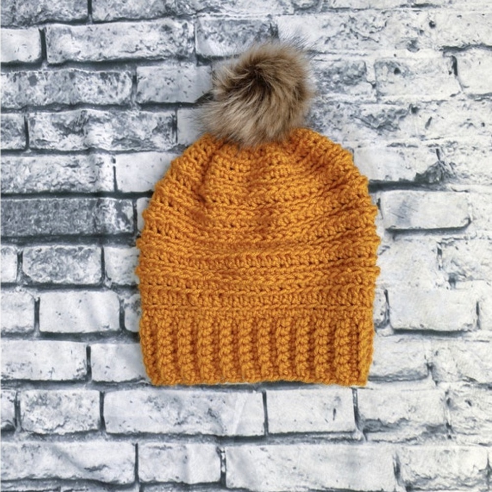 Slouchy Beanie, Pom Pom Beanie, Unisex Beanie, Ribbed Beanie, Pom Pom Hat